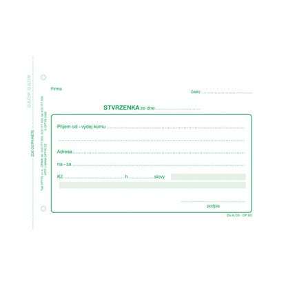 Obrázek Optys 1080 stvrzenka NCR 100 listů A6