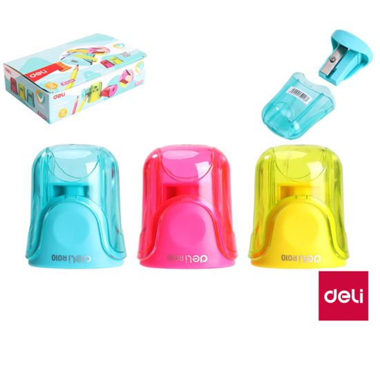 Obrázek z Ořezávátko DELI se zásobníkem U-TOUCH / barevný mix