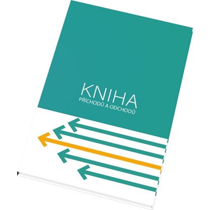 Obrázek Kniha příchodů a odchodů A4 - pevné desky / 96 listů