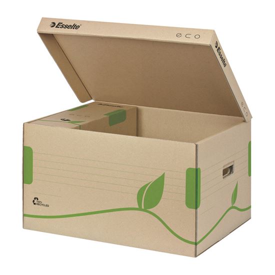 Obrázek z Archivní kontejnery ECO - na pořadače / s víkem / 623918