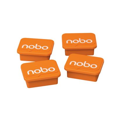 Obrázek Magnety - průměr 30 mm / oranžová / 4 ks