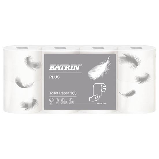 Obrázek z Papír toaletní Katrin Plus 2-vrstvý / 8 ks