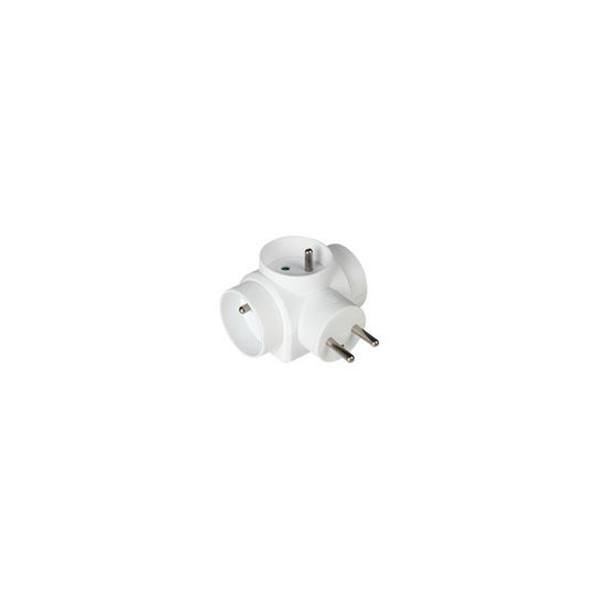 Obrázek z Rozbočovací zásuvka 220 V / 3x10A - 3 zásuvky / kulatá