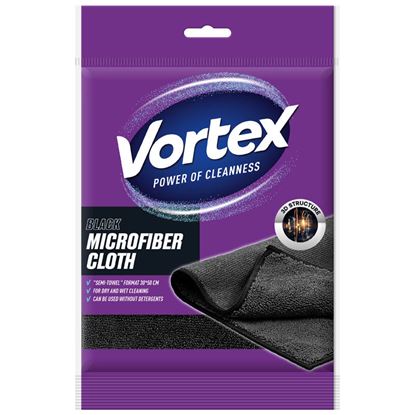 Obrázek Utěrka z mikrovlákna VORTEX - černá 30 x 50 cm