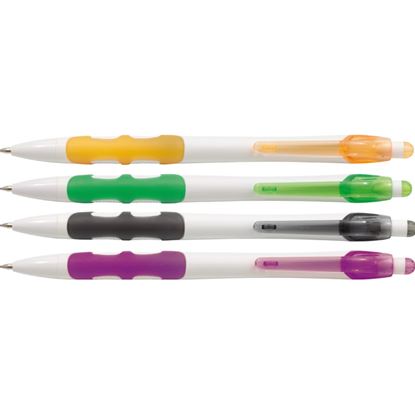 Obrázek Kuličkové pero Happy White - barevný mix
