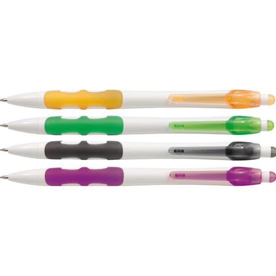 Obrázek z Kuličkové pero Happy White - barevný mix