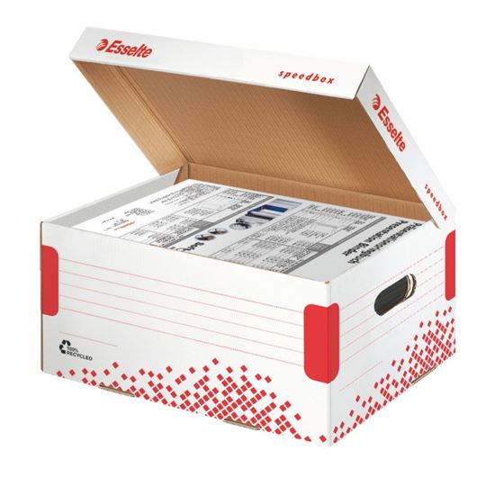 Obrázek z Archivní kontejner Speedbox - s víkem / bílá / 623911