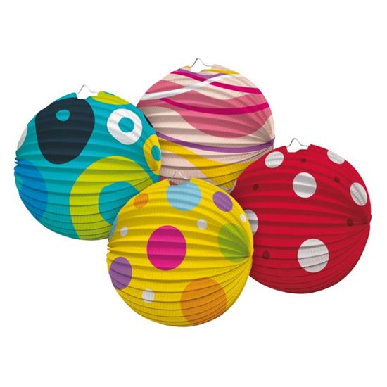Obrázek z Lampion kulatý 25 cm - mix