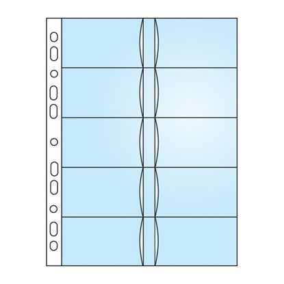 Obrázek Závěsný obal Bantex - A4 silný / obal na 20 ks vizitek / 10 ks