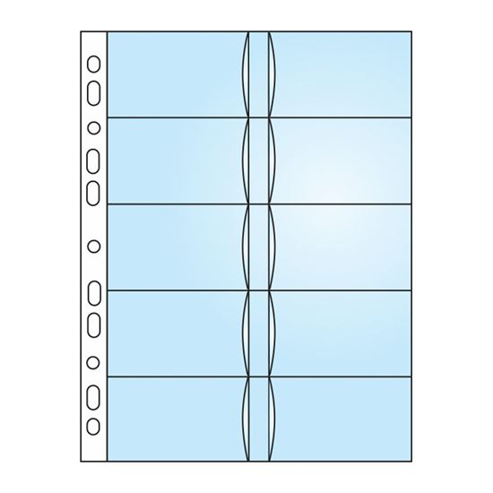 Obrázek z Závěsný obal Bantex - A4 silný / obal na 20 ks vizitek / 10 ks