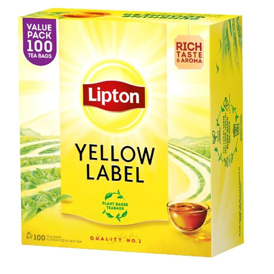 Obrázek z Čaj Lipton Yellow Label - 100 sáčků