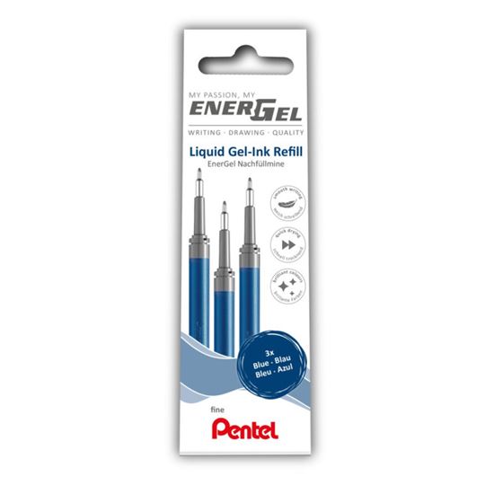 Obrázek z Náplň Pentel EnerGel - LRN5 / modrá / 3 ks