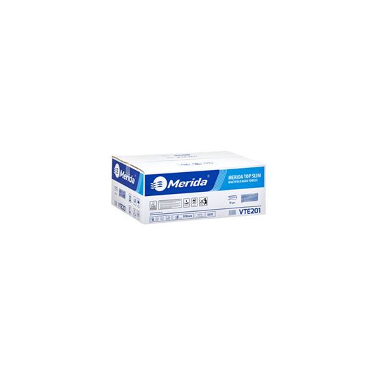 Obrázek z Papírové ručníky skládané Z-Z TOP SLIM bílé / 2-vrstvé / 175 ks