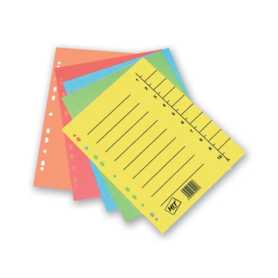 Obrázek z Rozdružovač A4 odstřihávací - barevný mix / 10 ks
