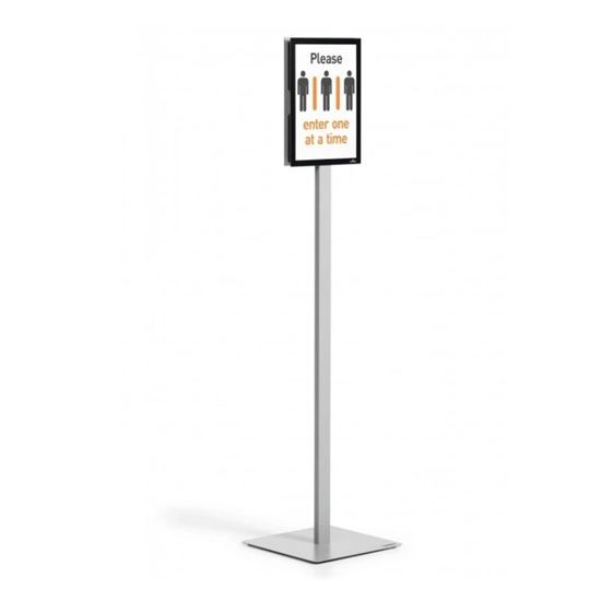 Obrázek z Podlahový stojan Durable INFO STAND BASIC - A4 / antracitová