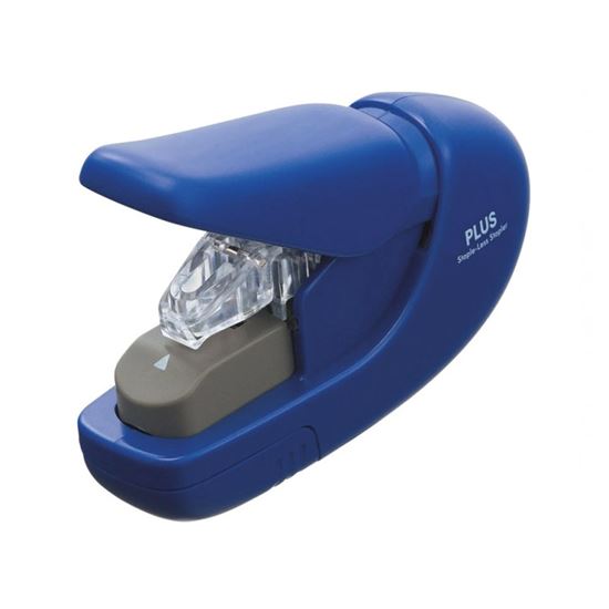 Obrázek z Kancelářský sešívač PLUS bezdrátový Eco - modrá / 5 listů