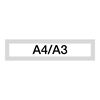 Obrázek z Magnetický informační rámeček LEAN A4/A3 - 317 x 75 mm / šedá / 10 ks