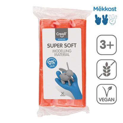 Obrázek Modelovací hmota Creall Super soft - 500 g / oranžová