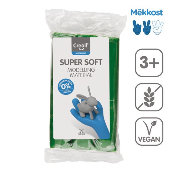 Obrázek z Modelovací hmota Creall Super soft - 500 g / zelená