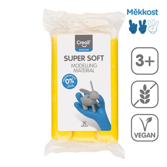 Obrázek z Modelovací hmota Creall Super soft - 500 g / žlutá