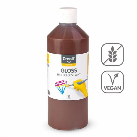 Obrázek z Barva s vysokým leskem Creall Gloss - 500 ml / tmavě hnědá