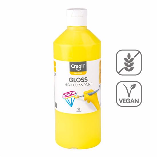 Obrázek z Barva s vysokým leskem Creall Gloss - 500 ml / světle žlutá
