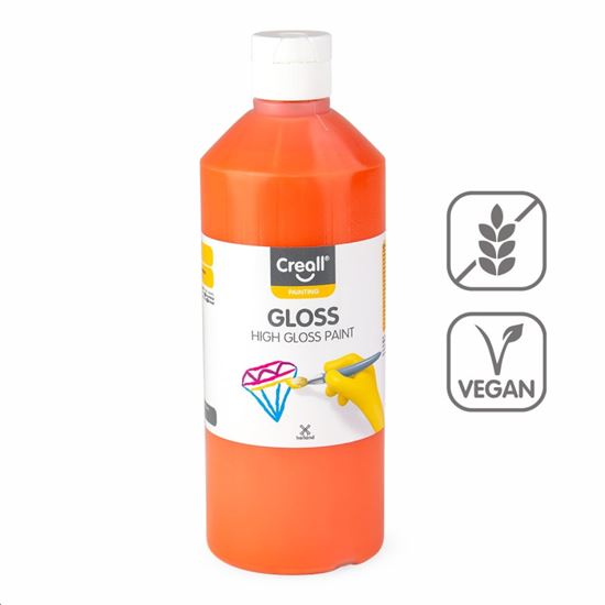 Obrázek z Barva s vysokým leskem Creall Gloss - 500 ml / oranžová