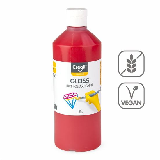 Obrázek z Barva s vysokým leskem Creall Gloss - 500 ml / tmavě červená