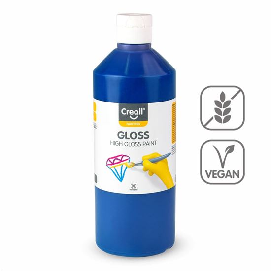 Obrázek z Barva s vysokým leskem Creall Gloss - 500 ml / tmavě modrá