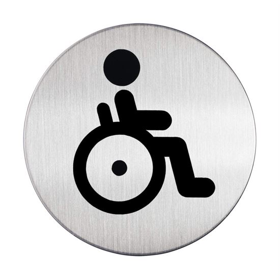 Obrázek z Piktrogram nerez Durable - WC vozíčkáři