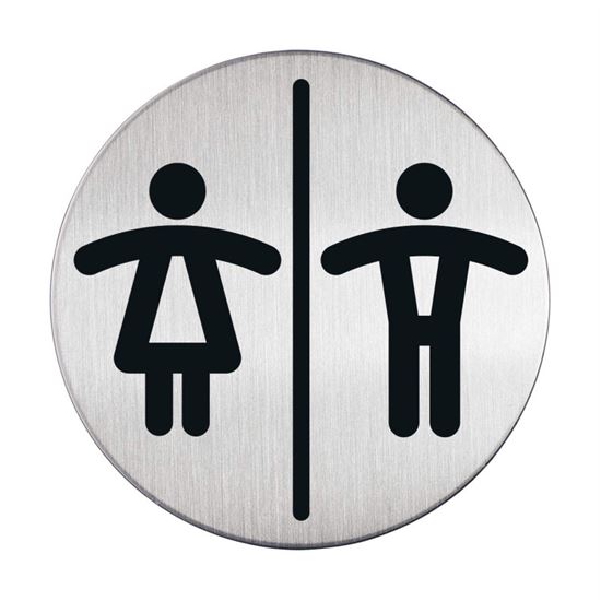 Obrázek z Piktrogram nerez Durable - WC dámy a páni