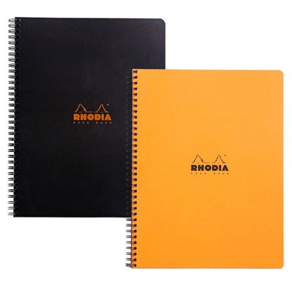 Obrázek Blok kroužkový Clairefontaine Rhodia A4+ - linka / 80 listů / mix barev