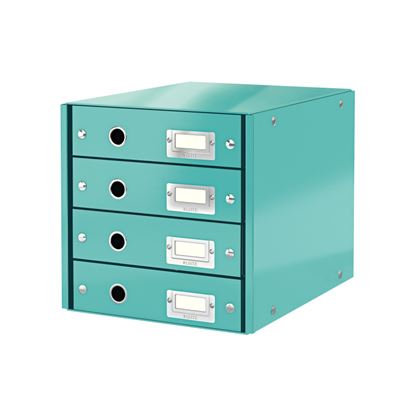 Obrázek Zásuvkový box Leitz Click&Store - 4 zásuvky / ledově modrá