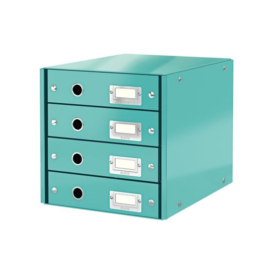 Obrázek z Zásuvkový box Leitz Click&Store - 4 zásuvky / ledově modrá