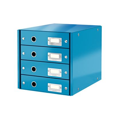 Obrázek Zásuvkový box Leitz Click&Store - 4 zásuvky / modrá
