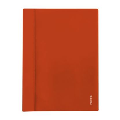 Obrázek Rychlovazač A4 VERDE s kapsou - cihlová