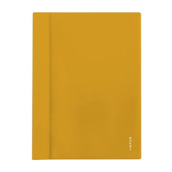 Obrázek z Rychlovazač A4 VERDE s kapsou - hořčicová