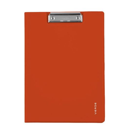 Obrázek z Dvojdeska A4 VERDE s klipem - cihová