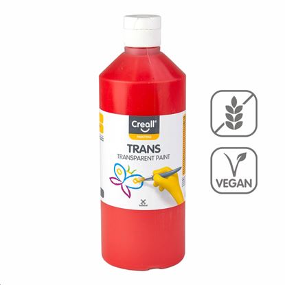 Obrázek Transparentní barva Creall Trans - 500 ml / červená