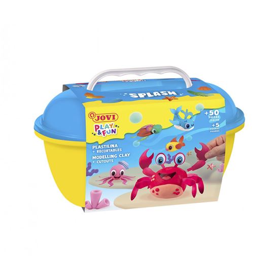 Obrázek z Plastelína JOVI PLAY&FUN kufřík - Splash / 50 ks