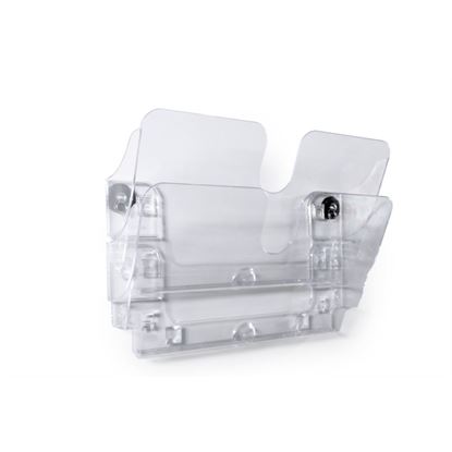 Obrázek Držák na prospekty DURABLE magnetický - 2 / A4 čirý / na šířku