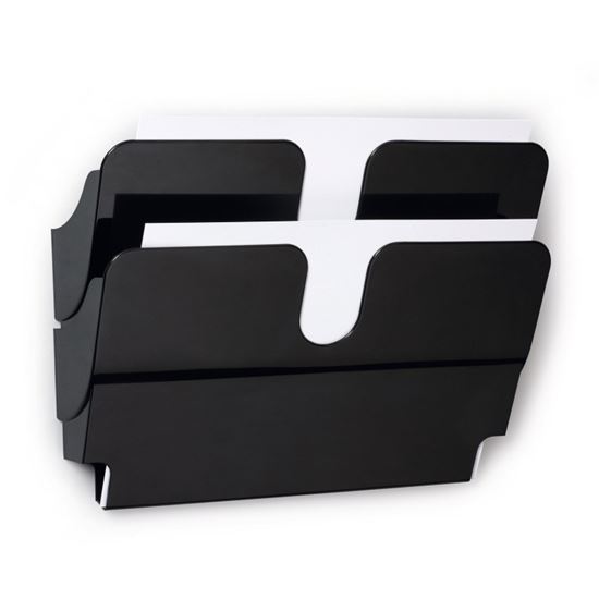 Obrázek z Držák na prospekty DURABLE magnetický - 2 / A4 černý / na šířku