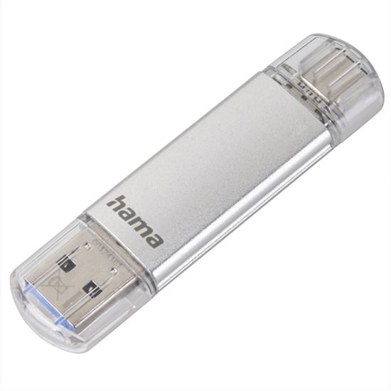 Obrázek z Flash Pen Laeta twin - stříbrná / 128 GB / USB 3.1