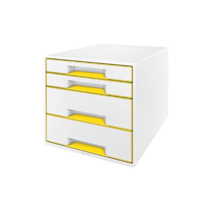 Obrázek Zásuvkový box Leitz WOW - 2+2 zásuvky / žlutá