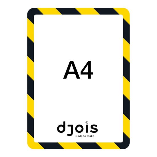 Obrázek z Kapsy Magneto bezpečnostní - A4 / žluto-černá/ 2 ks / magnetické