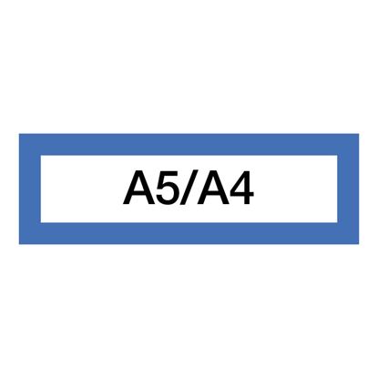 Obrázek Magnetický informační rámeček LEAN A5/A4 - 230 x 75 mm / modrá / 10 ks