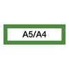 Obrázek z Magnetický informační rámeček LEAN A5/A4 - 230 x 75 mm / zelená / 10 ks