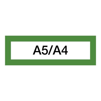 Obrázek Magnetický informační rámeček LEAN A5/A4 - 230 x 75 mm / zelená / 10 ks