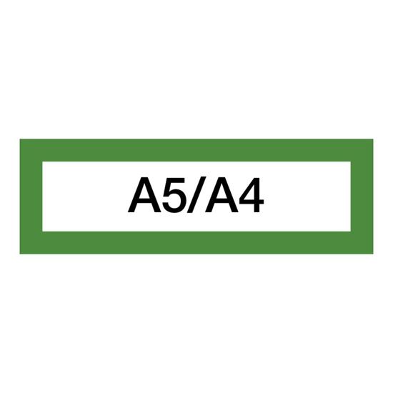 Obrázek z Magnetický informační rámeček LEAN A5/A4 - 230 x 75 mm / zelená / 10 ks