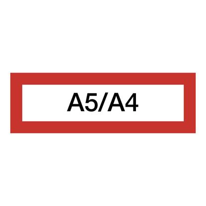 Obrázek Magnetický informační rámeček LEAN A5/A4 - 230 x 75 mm / červená / 10 ks